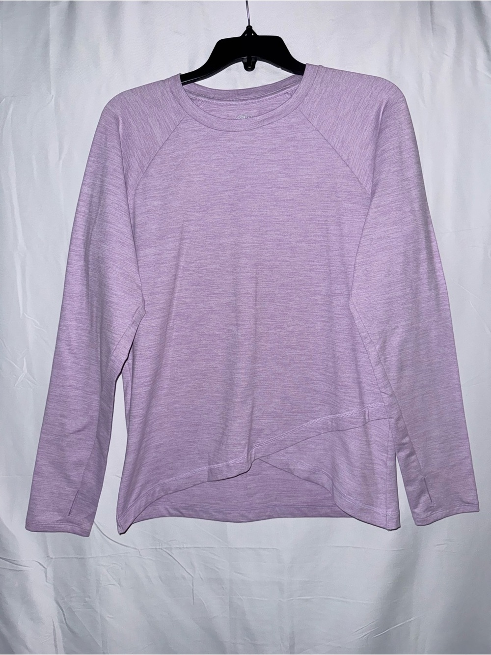 NWT Athletic Works Lavender Long-Sleeve Crewneck Top Size XXL